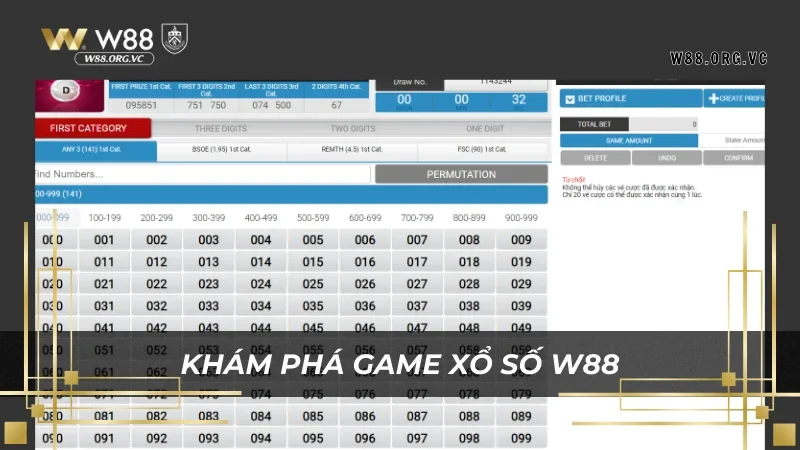 Xổ số W88 sẽ giúp bạn làm giàu trong tích tắc