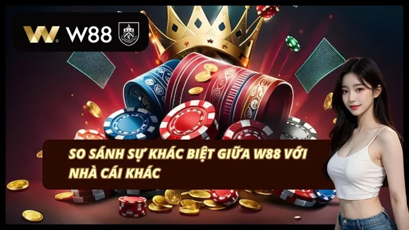 So sánh sự khác biệt cực đỉnh của nhà cái W88 với các nhà cái khác