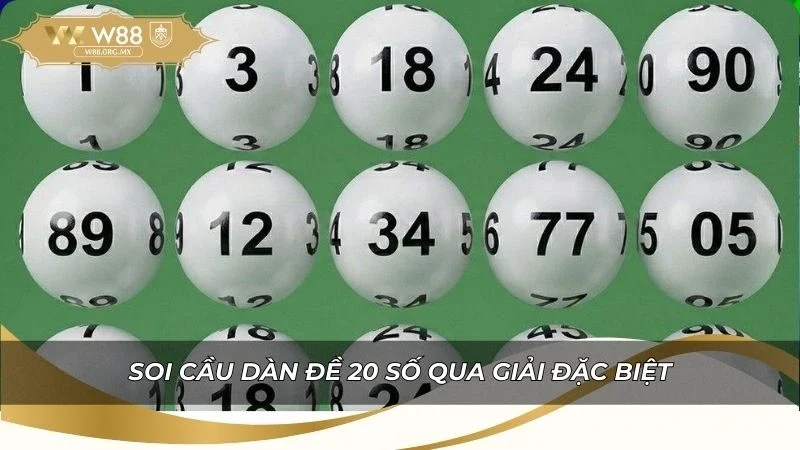 Hướng dẫn cách soi cầu dàn đề 20 số qua giải đặc biệt